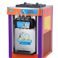 cheap price commercial 3 flavor soft ice cream machine 20l making