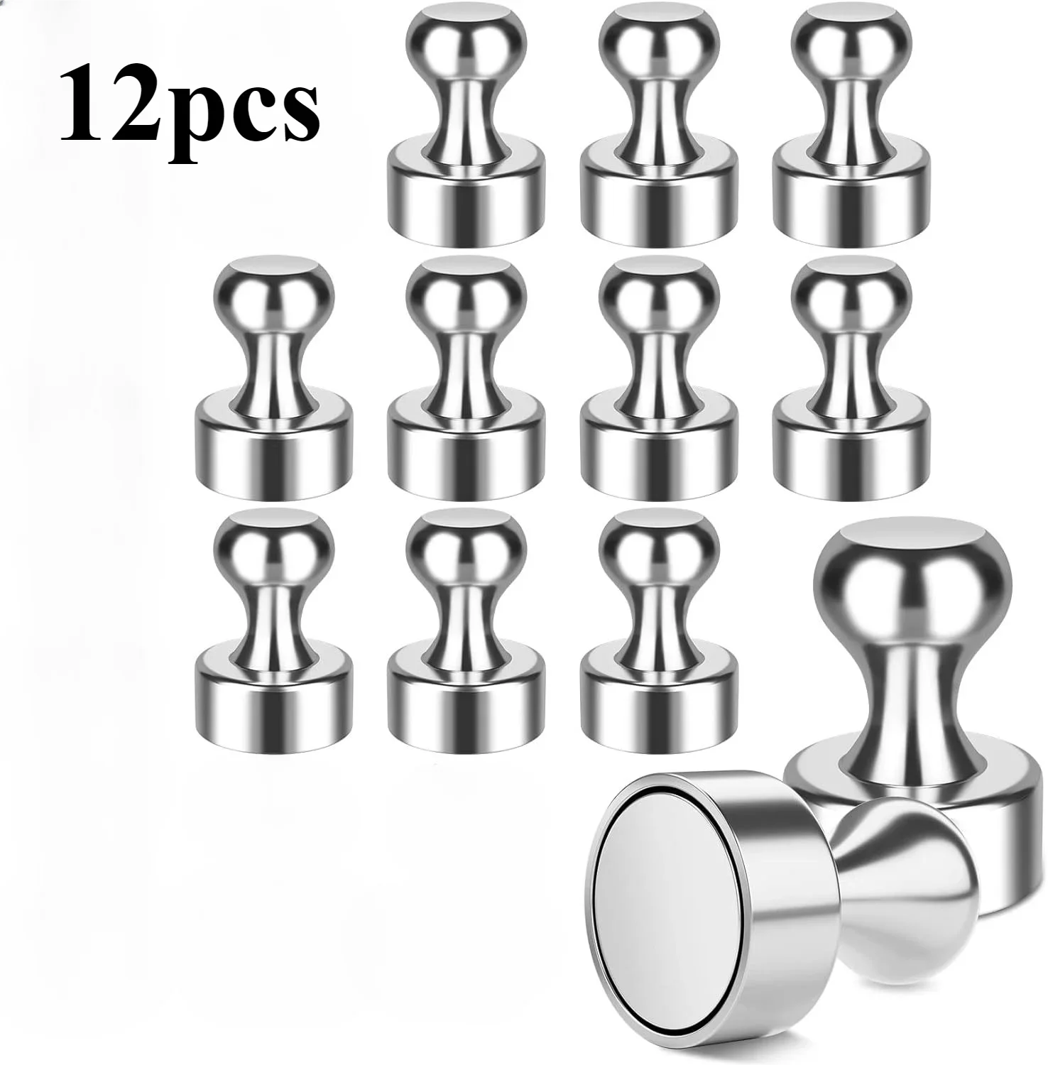 

Суперсильные магниты Magnetic Pushpins Sucker серебристого цвета