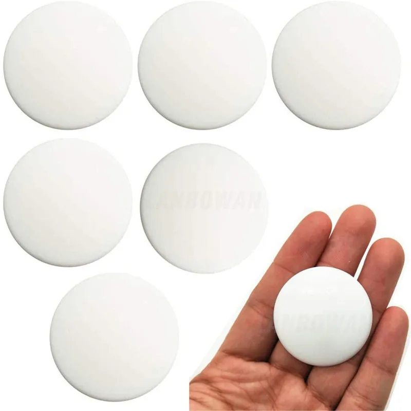 

6PCS White Door Stopper Wall Protector Self-adhesive Transparent Silicone Door Handle Bumper Protective Plug Muffler Non-slip