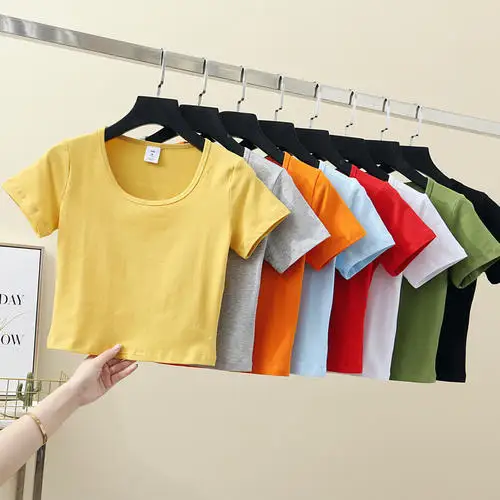 

T Shirt Women Clothes 2020 Fashion Tee Top Tee Shirt Fashion Cotton pink Ladies