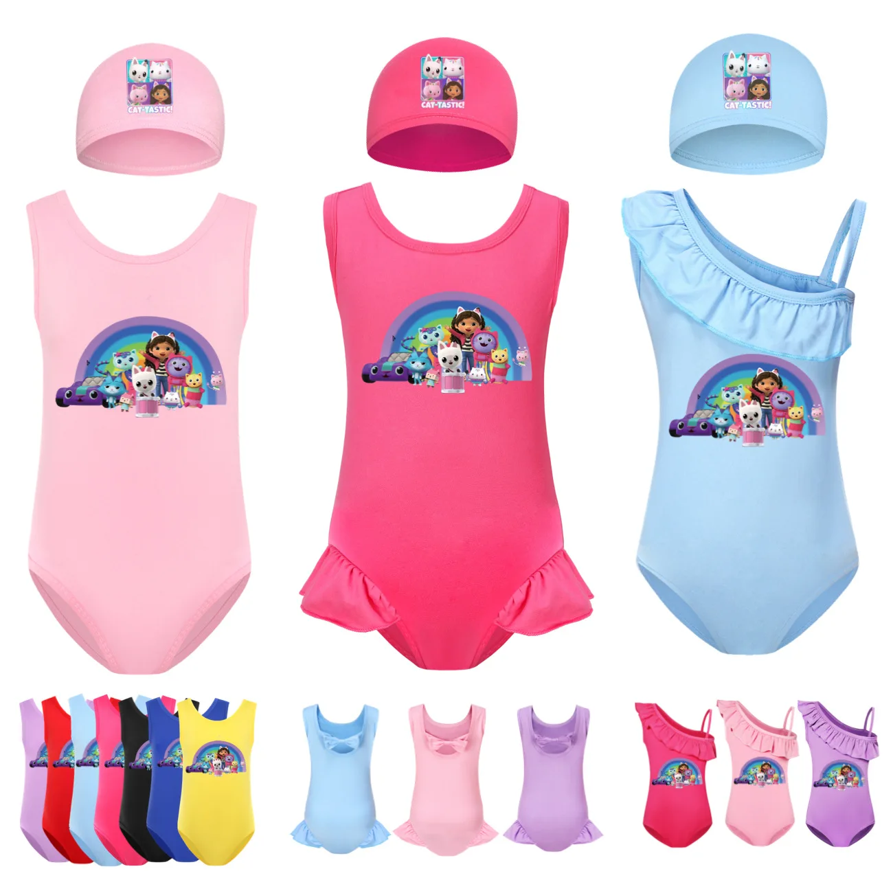 Купальник для кукольного домика GABBY'S детский слитный купальник с кошками