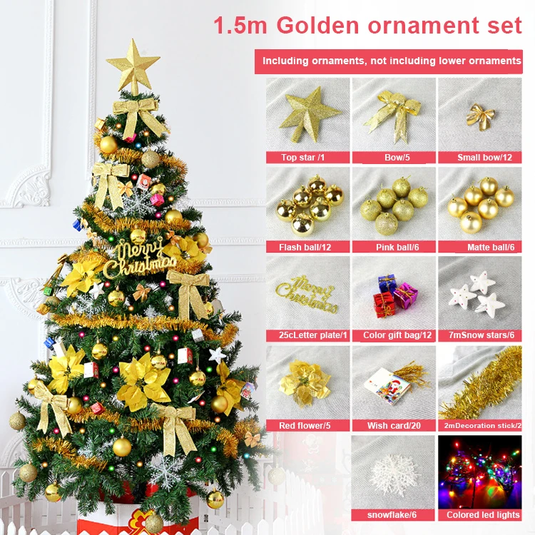 

Commercial Custom Wholesale 6FT Plastic Ornaments Pine Needle Artificial Christmas Tree On Sale