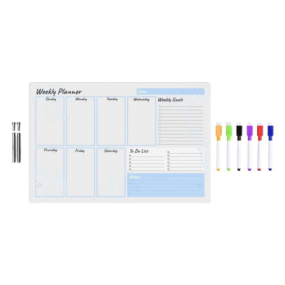 

Acrylic Dry Erase Board Memo White Erasable Desktop Whiteboard Clear Do List Office