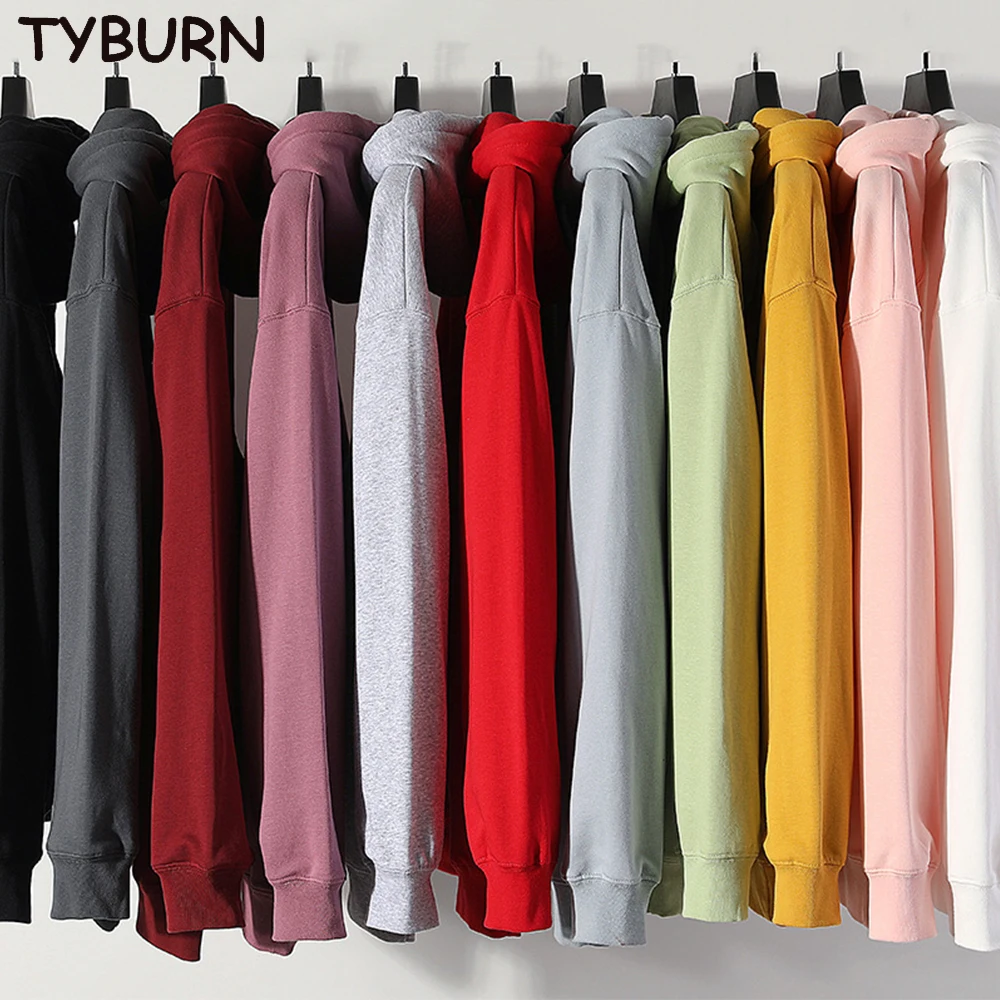 

TYBURN, Повседневная Свободная Осенняя однотонная Дизайнерская одежда 320G