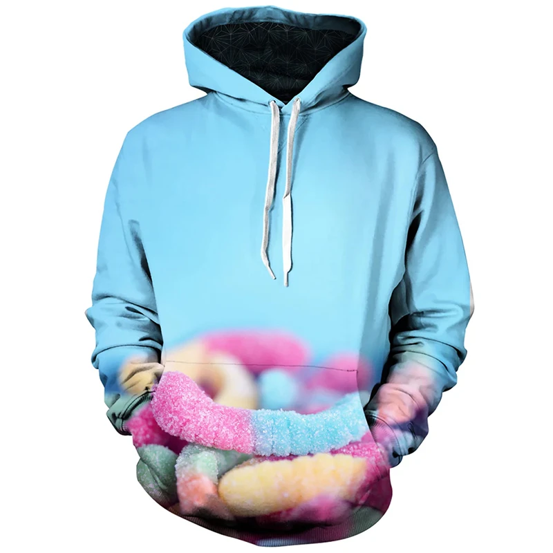 Мужской свитшот в стиле Харадзюку Повседневная забавная толстовка с 3D принтом