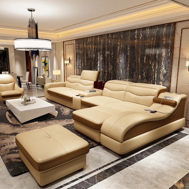 

High Quality Simple Italian Leather Sofa Smart Sofa Luxury Living Room Furniture Sets Sofa Width Fabric Style Filling Appearance