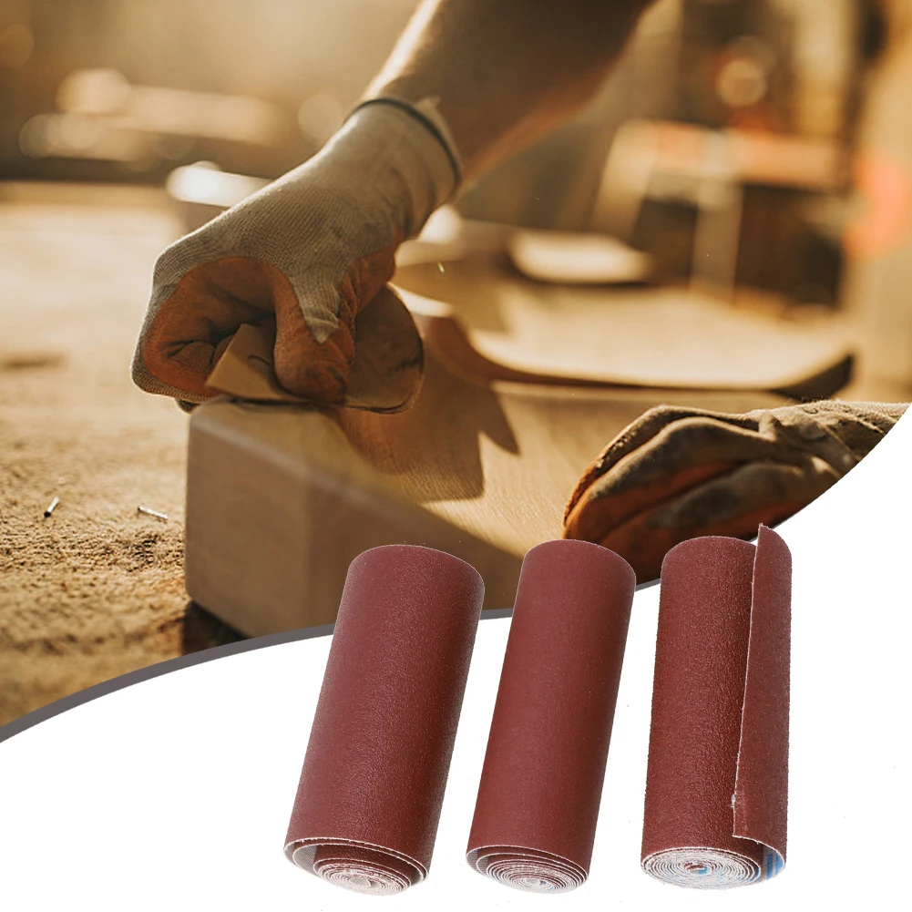 

3Roll 3.28ft 80-240Grit Emery Cloth Roll Polishing Sandpaper For Grinding Tools Sand Paper Sanding Abrasive Sheets Woodworking T