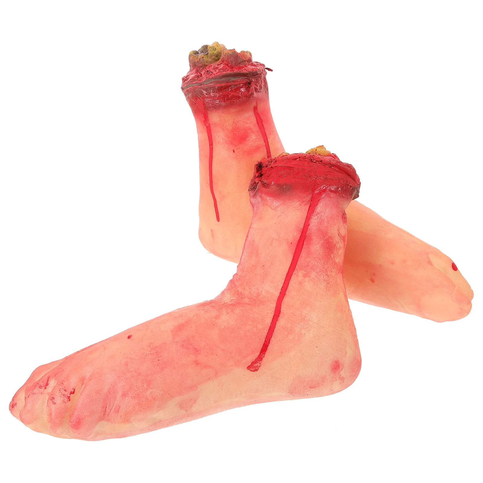 

Horrible Broken Feet Prop Simulated Simulation Severed Scary Fake Foot Halloween