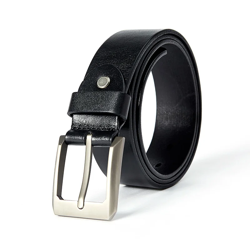 Luxury Designer Belts for Men Vintage Spilt Genuine Leather Pin Buckle Waist Strap Belt for Jeans High Quality Handmade Durable