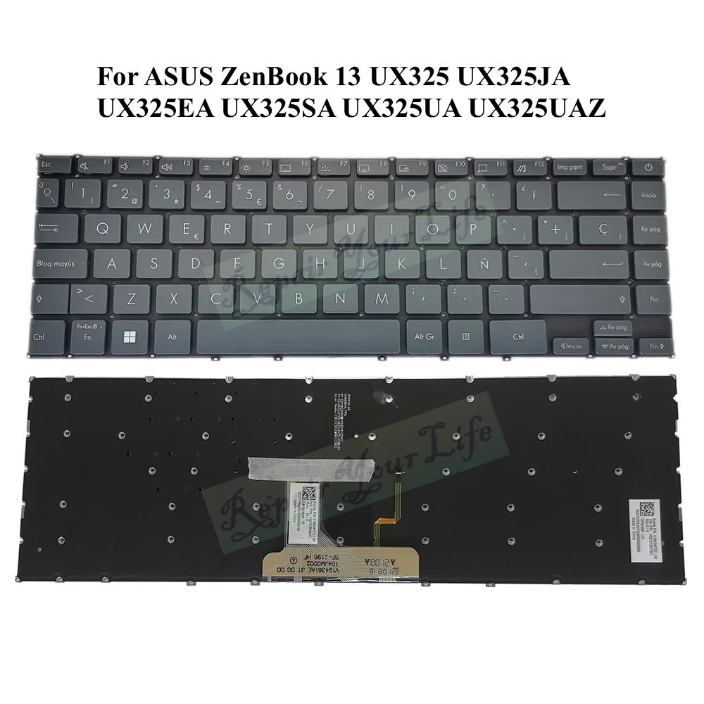 

UX325 Spanish LA Latin Backlit Keyboard for Asus ZenBook UX325J UX325A UX325U UX325JA UX325EA UX325SA UX325UA UX325UAZ New