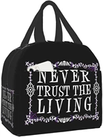 never trust the living oxford cloth waterproof thick insulated bag work picnic bag large portable lunch box bento bag frozen bag