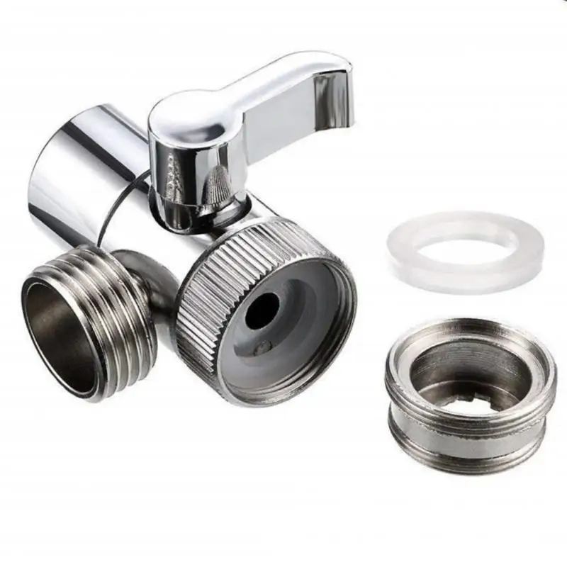 

1/2" Shower Head Diverter Valves Water Separator Adjustable Kitchen Faucet Adapter Nozzle Tap For Faucet Bathroom Accessories