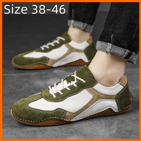 xiaomi men genuine leather casual shoes lace up sneakers suede moccasin shoes driving shoes comfortable walking shoes 38 46