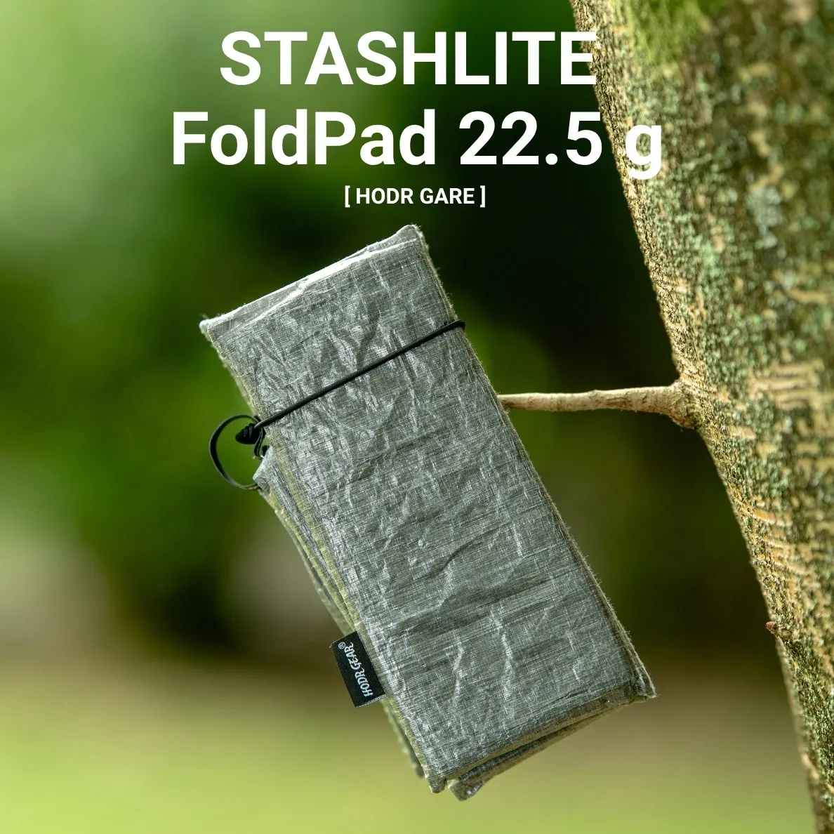 Фото [HODR GEAR] STASHLITE FoldPad: Сверхлегкая складная подушка для сидения из Dyneema ®   Рюкзак для ноутбука DCF Shell или UHMWPE Gridstop Option, размером с ноутбук, для кемпинга №1