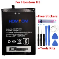 100 original for homtom h5 battery 3300mah replacement backup battery high capacity battery with tools