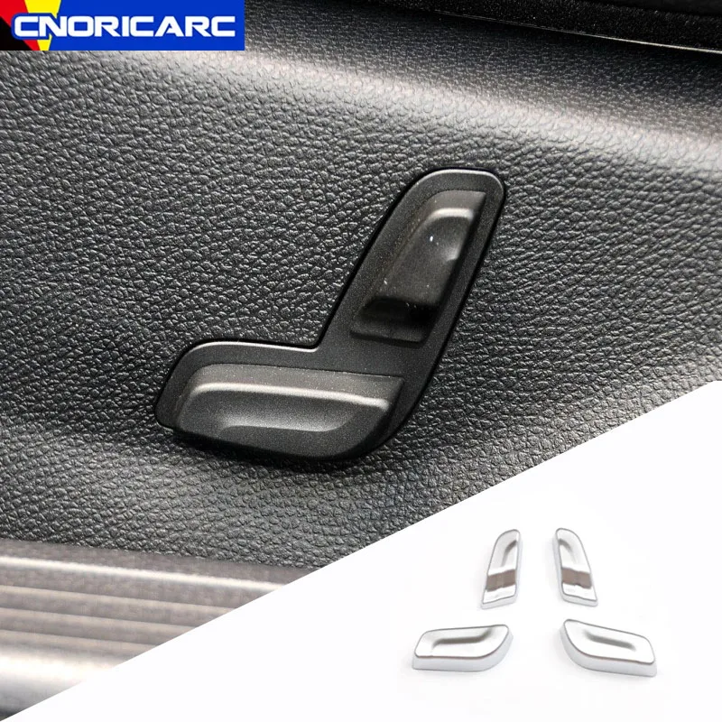ABS adesivi per la copertura del rivestimento del pulsante di regolazione del sedile della portiera per Mercedes Benz classe C W204 C180 C200 2008-2013 accessori interni