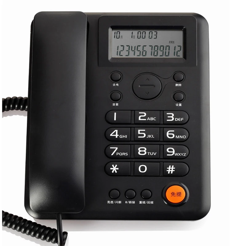 

Caller ID Telephone Hands-free Calling Landline Phone Desktop Corded Telephone for Home Office Hotel