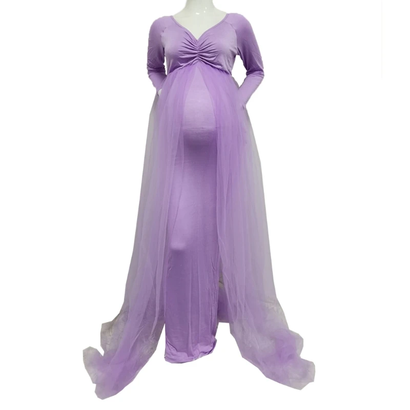 

Платье-макси с V-образным вырезом для беременных