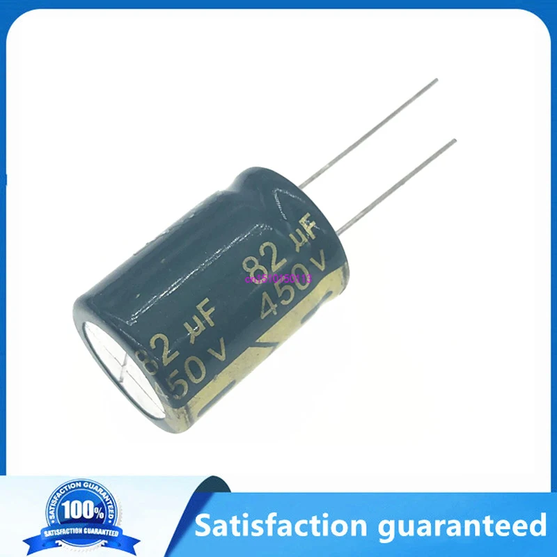 

5 шт./лот 450 в 82 мкФ 20% в 20% мкФ Высокочастотный Низкочастотный электролитический конденсатор ESR, размер 18*25 мм, допуск