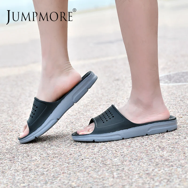 

Jumpmore Beach Slippers High Quality Hot Sale Flip Flops Men Summer Fashion Breathable Casual Shoes Outdoor Plus Size 40-50