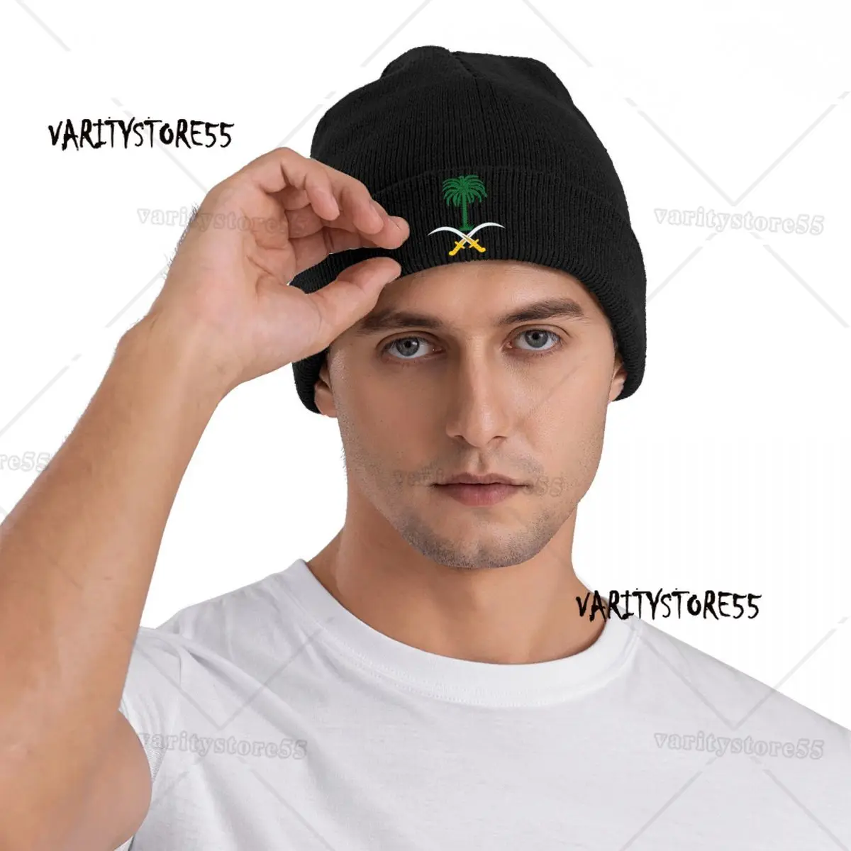 Изготовленная на заказ эмблема Саудовской Аравии Skullies шапки в стиле хип-хоп