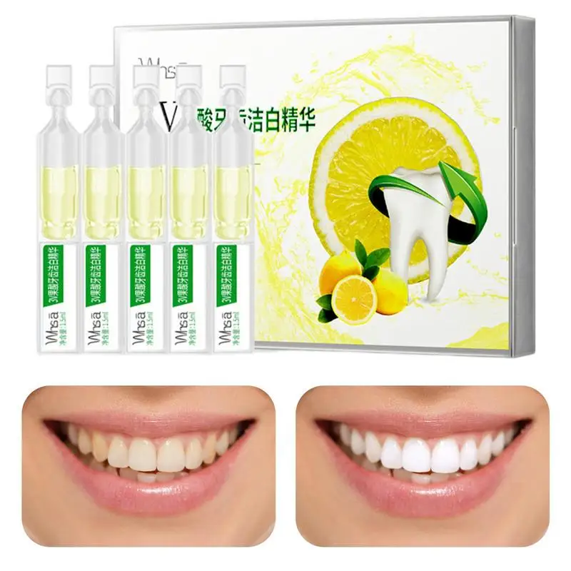 

Ampoule Tooth Serums Enamel Safe Whitenings Teeth Essence 1.5mlx10pcs Enamel Safe Whitenings Teeth Essence Teeth Cleansing