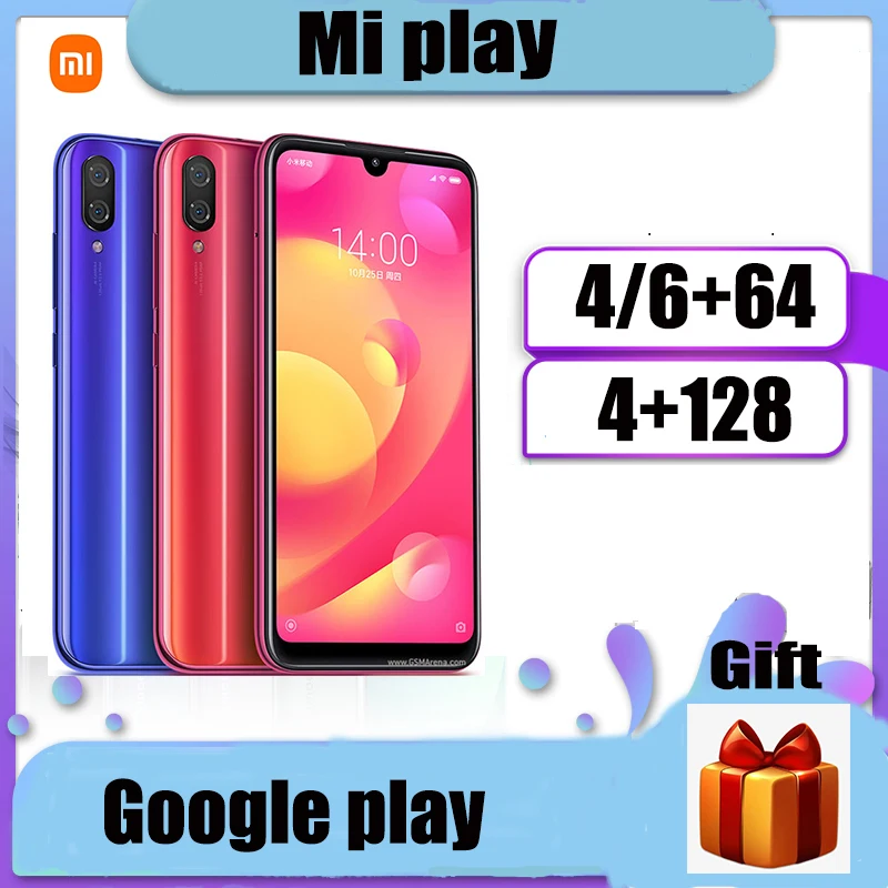 Smartphone Original Xiaomi Mi Play inch 5.84 Pixels 1080 X 2280 battery 3000MAh Mediatek MT6765 Helio P35