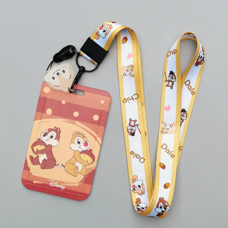 Милый шнурок в виде белки держатель для удостоверения личности мультяшный