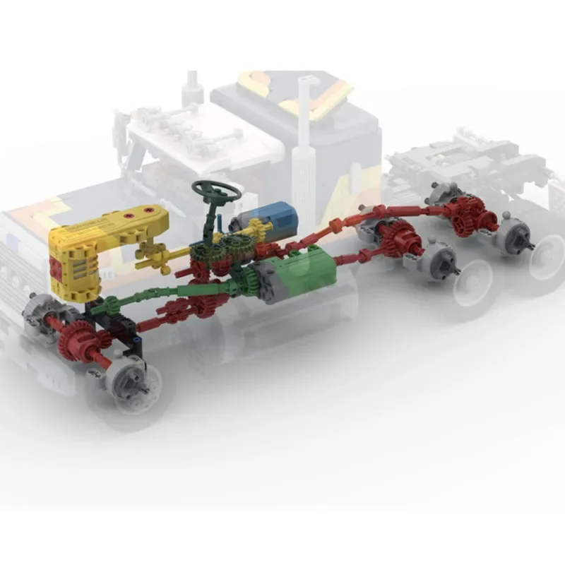 MOC- 198339 Грузовой транспортный грузовик 1:17 LTL9000 6x6 издание Sleeper строительный блок