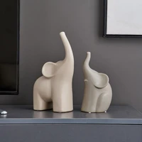 simple living room desktop statue ceramic elephant statue nordic style home decoration accessories modern animal ornament gift