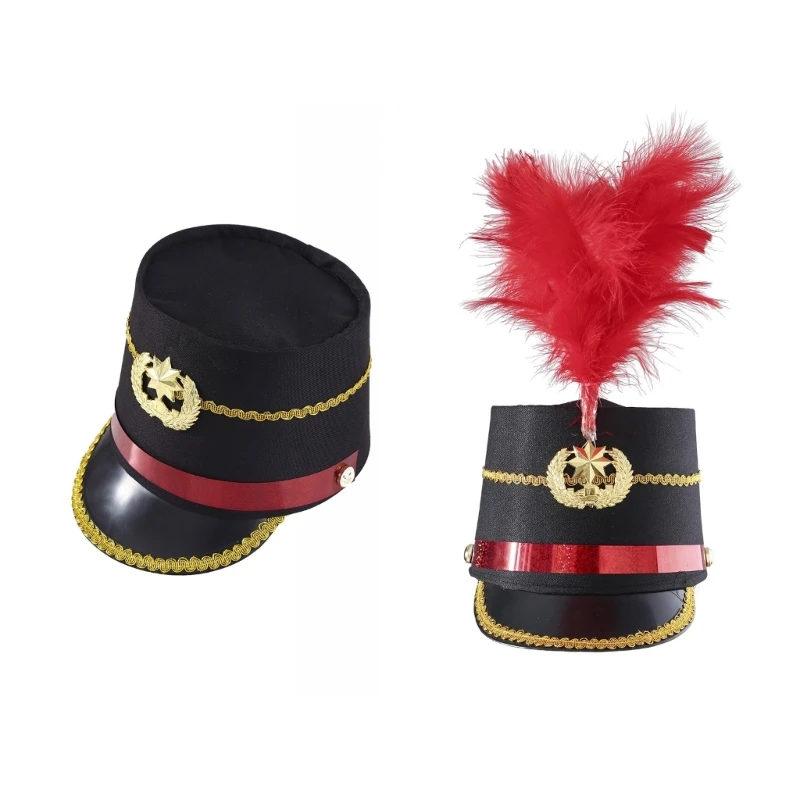 

Шляпа почетного караула в европейском стиле для выступлений, вечерние шоу, барабанная шляпа для взрослых