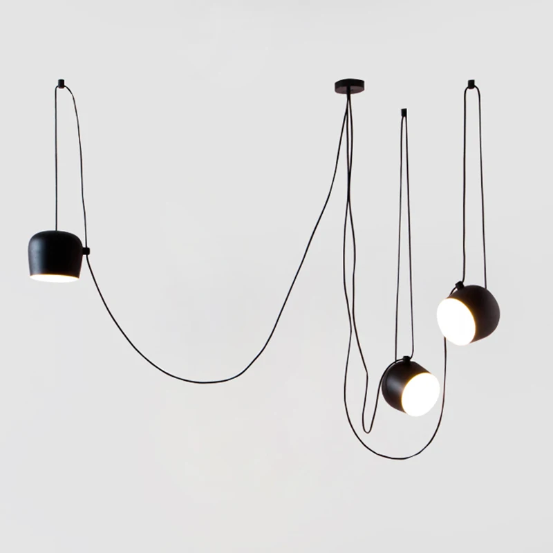 Современная дизайнерская цилиндрическая светодиодная Подвесная лампа копия