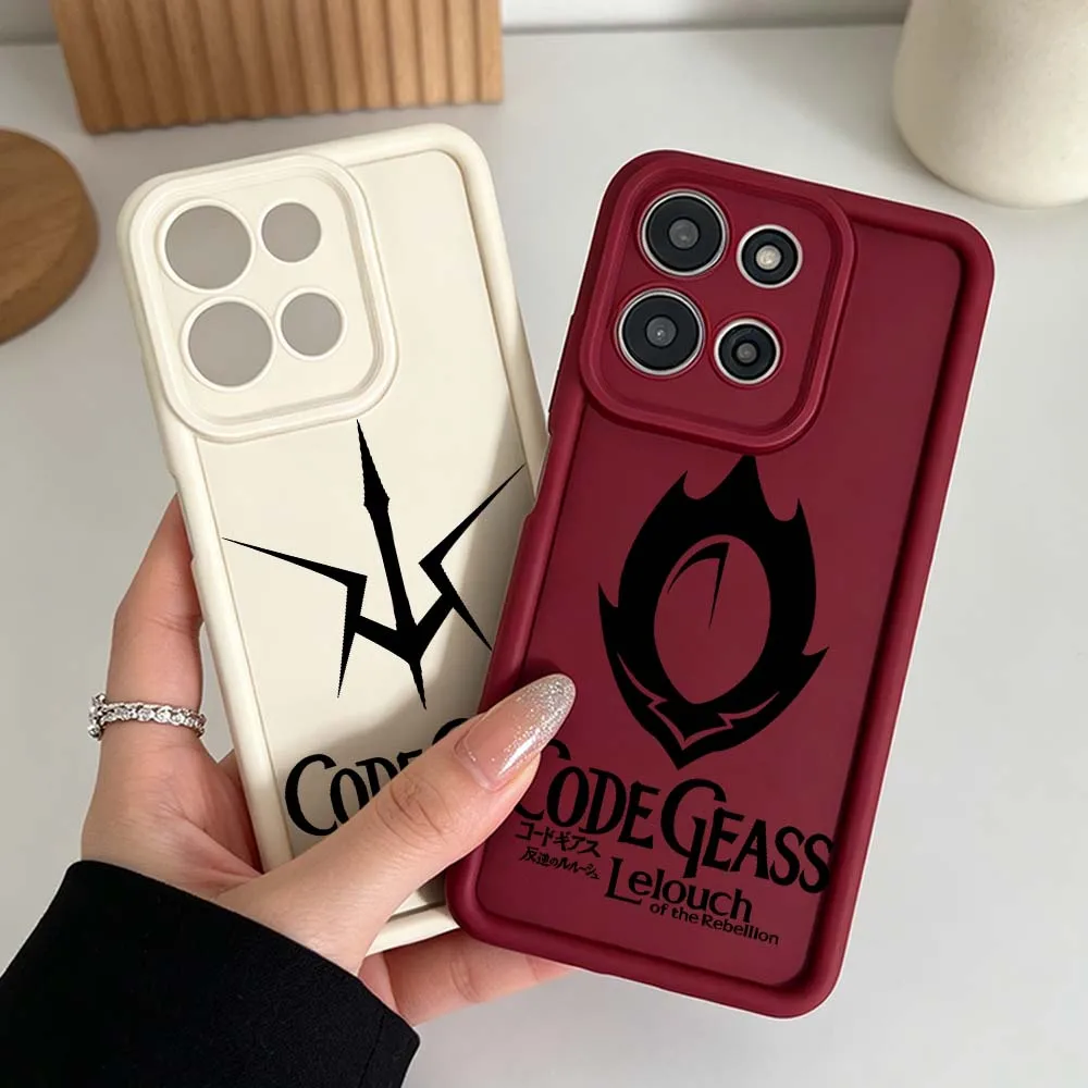 Фото Чехол для телефона с логотипом аниме CODE GEASS для Motorola Moto G86 G85 G75 G56 G06 Edge 70 60 50 Fusion Eye Ladder, силиконовый чехол №2