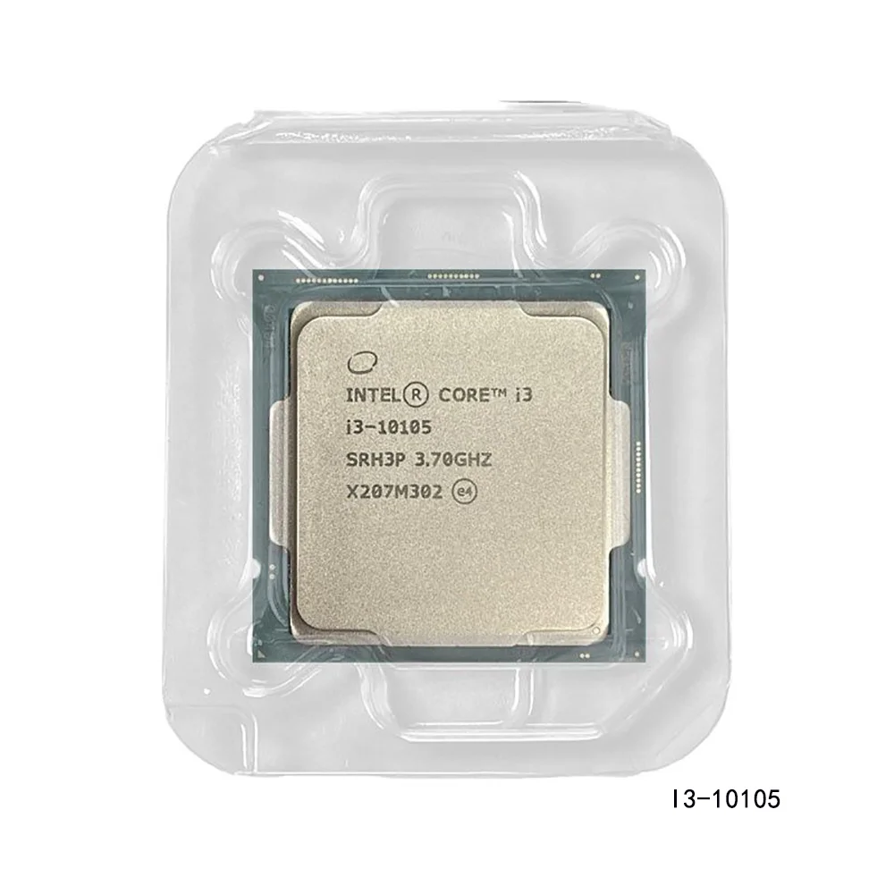 

Процессор Intel Core i3-10105 NEW i3 10105 3,7 ГГц четырехъядерный восьмипоточный ЦПУ L3 = 6M 65 Вт LGA1200 новый, но без охлади