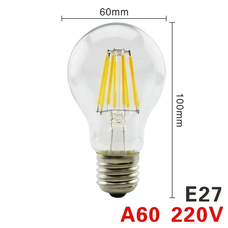 

Светодиодная лампа Эдисона WAMID E14/E27 220В 2-8Вт