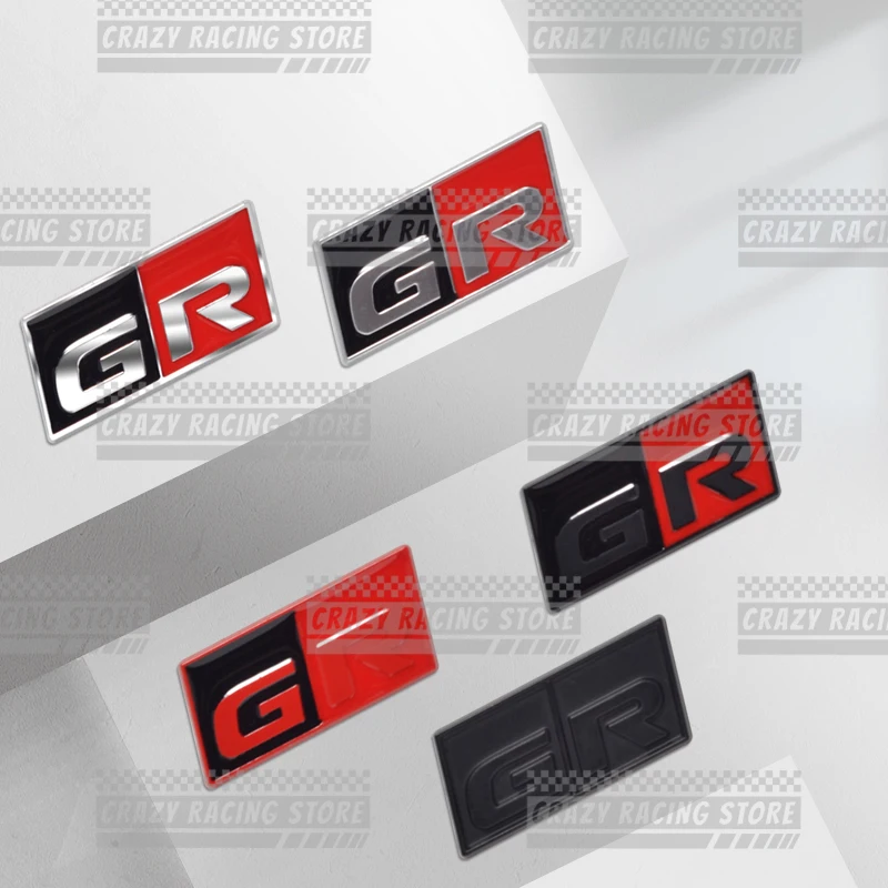 Автомобильный Стайлинг 3D металлическая Спортивная эмблема GR центральная
