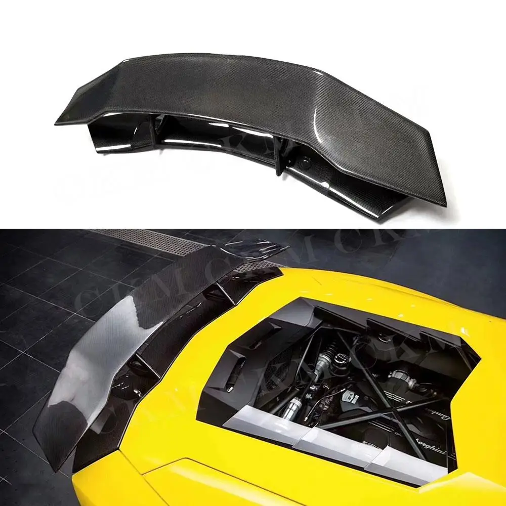 

for Lamborghini Aventador LP700 LP720 LP750 2011 - 2019 Carbon Fiber High Kick Car Rear Spoiler Wings