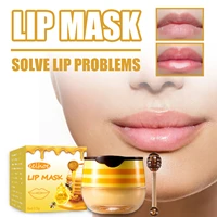 eelhoe honey lip mask moisturizing propolis lip balm improve nourishes dry chapped lips reduce fine lines bee oil care