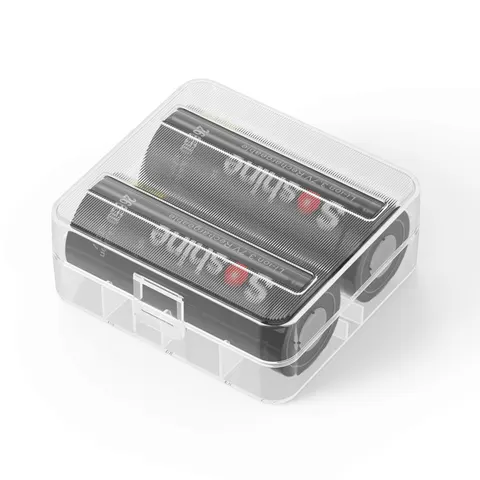 Soshine 26650 аккумуляторная батарея, 5 шт., жесткий пластиковый 26650, 2 слота, держатель аккумулятора, контейнер, прозрачный Органайзер, портативный