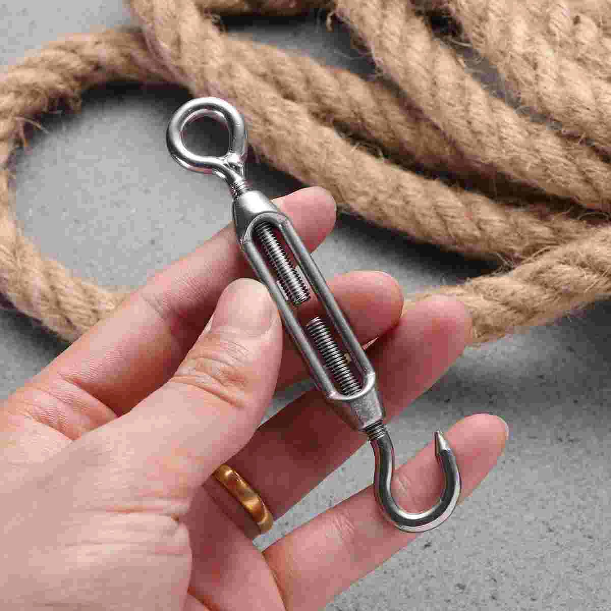 

Turnbuckle Wire Rope Cable Clip Stainless Clamp Rigging Gate Adjustable Fence Sailboat Marine Hooksteel Door Screen Duty Heavy
