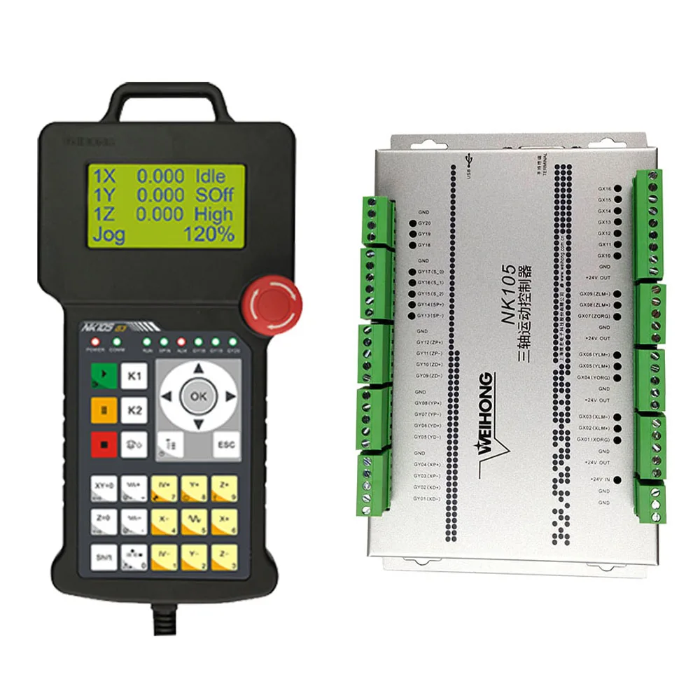3-осевой ЧПУ-контроллер для фрезерного станка гравировки древесины NK105 G3 |