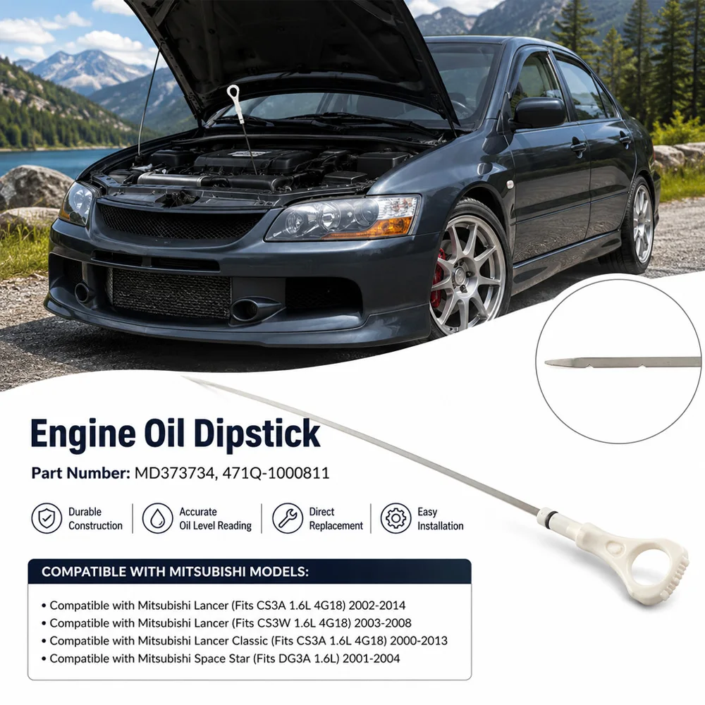 Фото Для Mitsubishi Lancer CS3A CS3W Space Star DG3A 1.6L: Щуп указателя уровня масла в двигателе MD373734 471Q-1000811 №1
