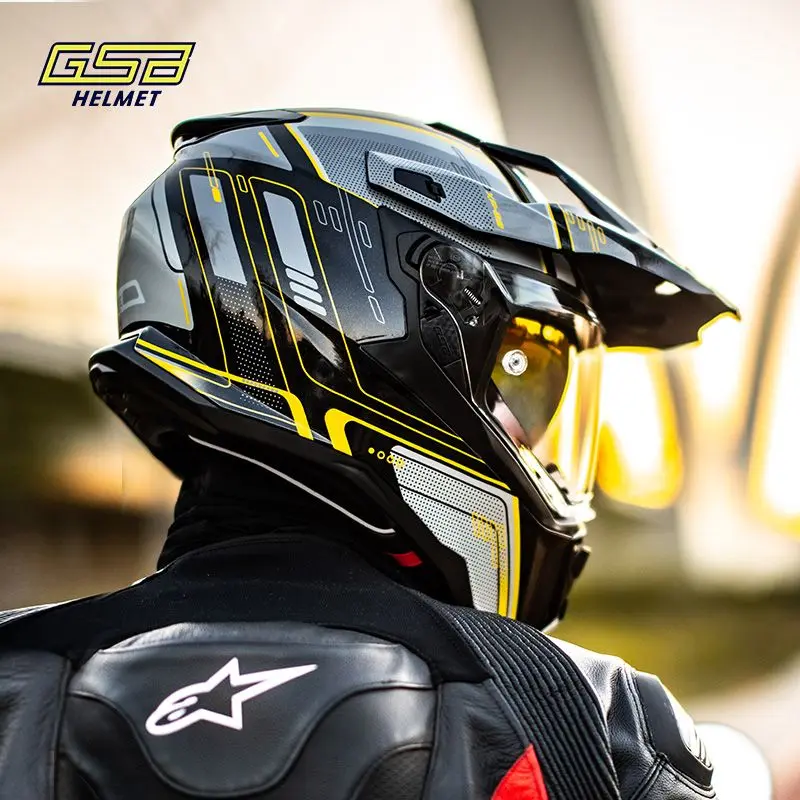GSB ECE одобрение внедорожный мотоциклетный шлем для квадроциклов внутренние