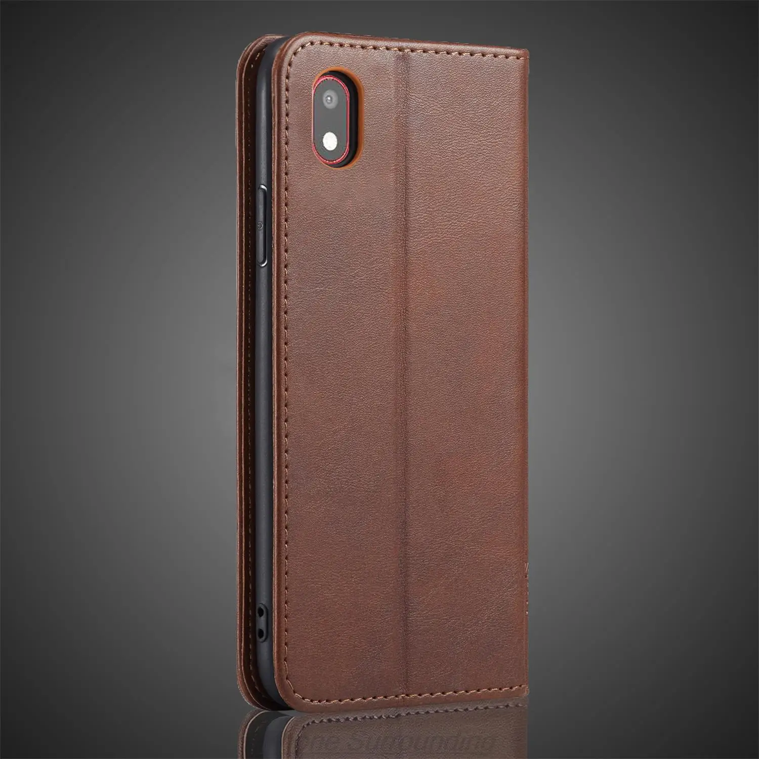 Кожаный чехол-книжка с магнитным притяжением для Samsung Galaxy A01 Core/M01 Core/A3 Core