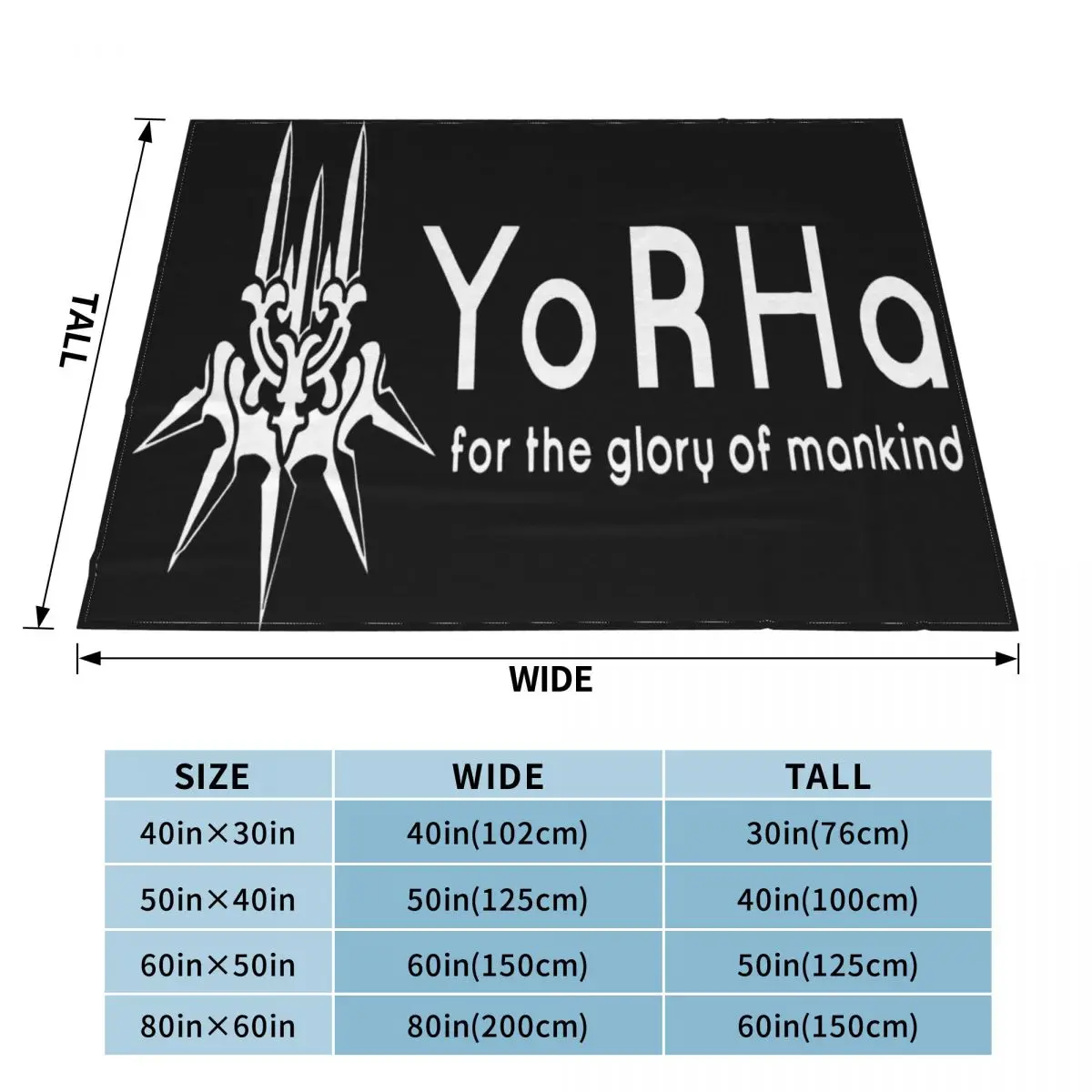 Одеяло Yorha Nier Automata Glory мужское одеяло с принтом запаха для дома и спальни уличное