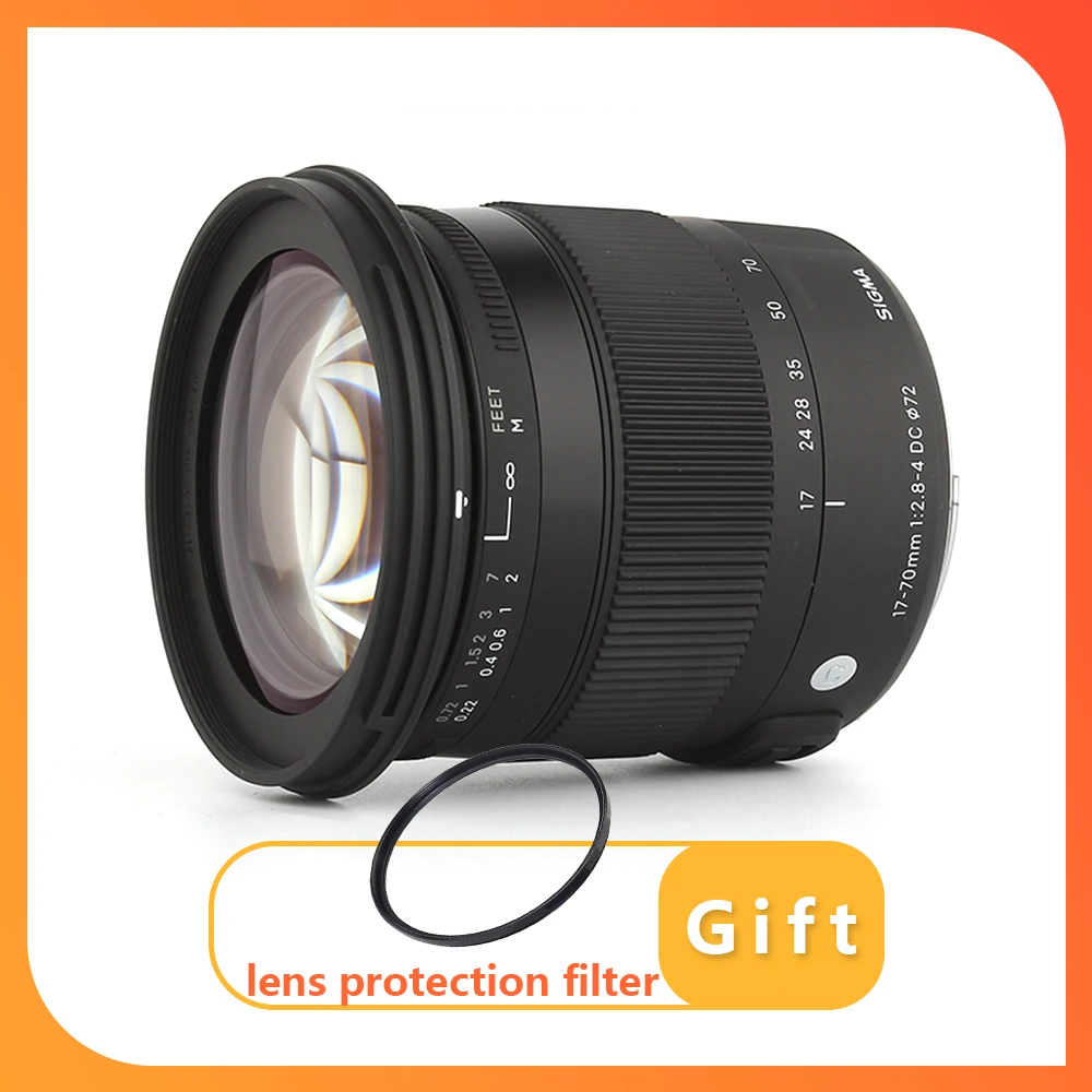 

Sigma 17-70mm F2.8-4 DC MACRO OS HSM Lens APS-C Format Zoom 17-70mm Lens for Canon or Nikon Mount