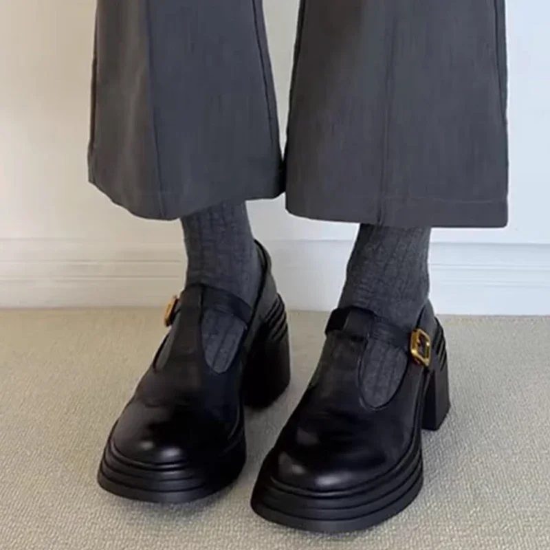 Женская обувь Marie Janes на высоком каблуке женская новинка 2025 года трендовые