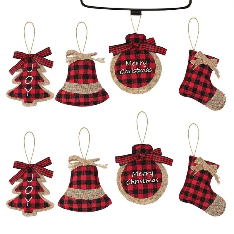 

8 шт., подвески для рождественской елки, 2022