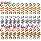 50 шт. сплав трубка дреды зажимы Винтаж Серебряная коса спиральные парик бусины Кольцо для волос амулеты аксессуары