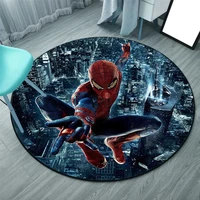 disney round crystal velvet carpet captain america carpets for living room absorbent anti slip bedroom rugs home decoration